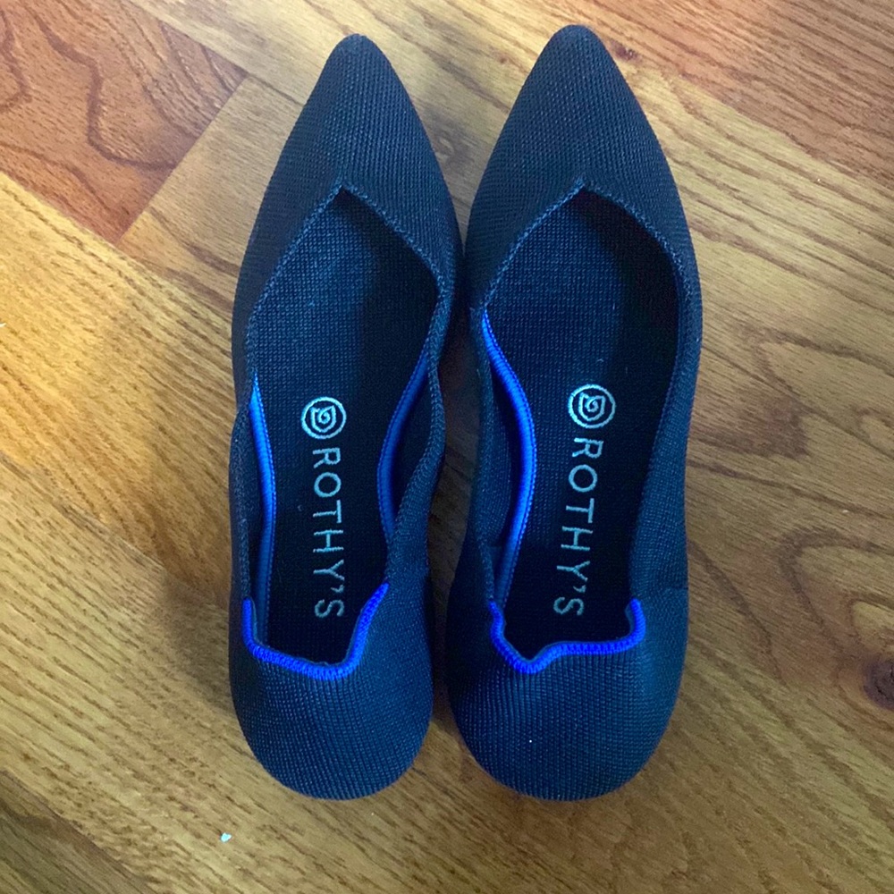 COPY - Rothy's Women's The Point Pointed Toe Ballet Flats Shoes Black Size 7